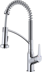 Karran Scottsdale Single-Handle Pull-Down Sprayer Kitchen Faucet in Chrome