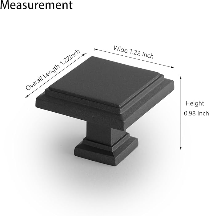 10 Pack Matte Dark Gunmetal Gray Cabinet Knobs Drawer Knobs Modern Cabinet Pulls Kitchen Cabinet Handles Kitchen Cabinet Hardware Timeless Drawer Pulls for Dresser Cupboard Wardrobe, Gray(1x10)