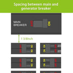 Generator Interlock Kit Compatible with Square D QO or Homeline 150 or 200 amp Panels, 1 3/8 Inches Spacing Between Main and Generator Breaker, SD200A Professional and Safe Interlock Kit