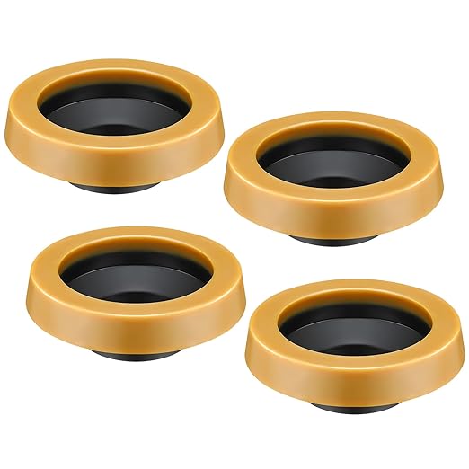 Marsui 4 Pack Toilet Wax Ring Thick Toilet Bowl Wax Ring Gasket for Toilet Bowl Toilet Wax Ring Seal for 3-inch/4-inch Waste Line-Gas, Odor and Watertight Seal