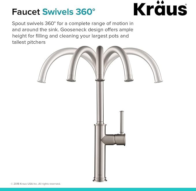 KRAUS Sellette Kitchen Bar Faucet, Oil Rubbed Bronze Finish, KPF-1681ORB