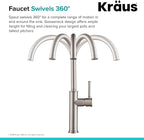 KRAUS Sellette Kitchen Bar Faucet, Oil Rubbed Bronze Finish, KPF-1681ORB