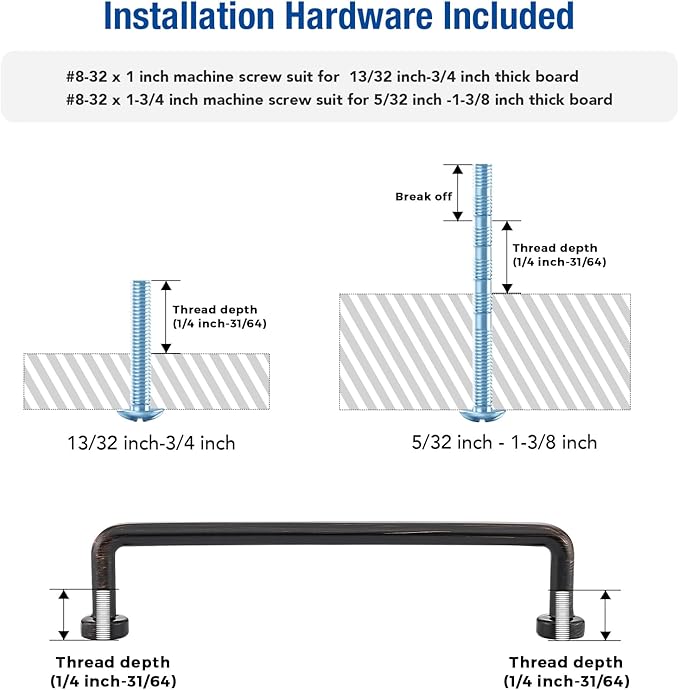 JOY DECOR Cabinet Pulls – 5 Inch Hole Center, Oil Rubbed Bronze, 15 Pack, Zinc Alloy Cabinet Handles for Drawers & Cupboard – Vintage Style Hardware for Kitchen, Bathroom, Dresser, Furniture Makeover