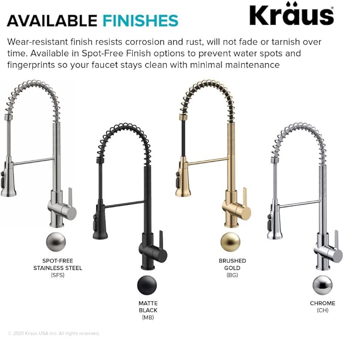 KRAUS Britt 2-in-1 Commercial Style Pull-Down Single Handle Water Filter Kitchen Faucet for Reverse Osmosis or Water Filtration System in Matte Black, KFF-1691MB