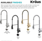 KRAUS Britt 2-in-1 Commercial Style Pull-Down Single Handle Water Filter Kitchen Faucet for Reverse Osmosis or Water Filtration System in Matte Black, KFF-1691MB