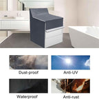 Ericlin 2Pack Washer and Dryer Covers,Top Load Washing Machine Cover Laundry Dryer Protect Cover Dustproof Waterproof Zipper Design for Easy Use Fit for Most Front-loading Machine(W29D28H43in) (Grey)