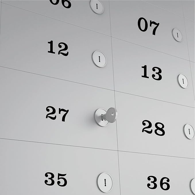 100 PCS Mailbox Numbers for Outside, Vinyl Numbers Stickers Mailbox Number Decals, Self-Adhesive Waterproof Numbers for Mailbox Window Door Trucks Address Number (White, 3 inch)