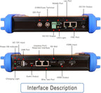 Security Camera Tester-Support IP,HD and Analog Camera-with SDI Input, Power Supply and Network Cable Test