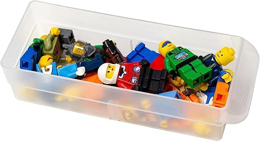 Akro-Mils 26-Drawer Plastic Drawer Storage Cabinet for Garage Organization, Bead Organizer, Building Bricks Storage, Teacher Toolbox, Makeup Organizer, 20-Inch W x 6-Inch D x 10-Inch H, 10126 Black