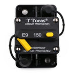 E9 T3 Hi-Amp 150A Circuit Breaker with Manual Reset | UL Certified 12V - 48V DC Waterproof Switchable 150 Amp