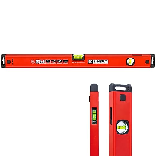 Kapro - 781 Genesis Box Level - Features Horizontal Vial and Dual-View Plumb Site - VPA Certified - Aluminum - 48 Inch