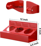 Mayouko Magnetic Toolbox Shelf & Tray Set, 4-Piece Tool Box Cabinet Side Shelf Storage, Workshop, Spray Can & Tissue Holder, Red