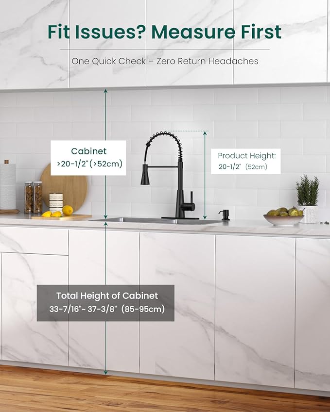 APPASO Pull Down Kitchen Faucet Touchless Black, Motion Sensor Activated Automatic Kitchen Faucet, High Arc Commercial Pre-Rinse Hands-Free Faucets for Kitchen Sink, Matte Balck (Side Sensor)