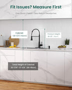 APPASO Pull Down Kitchen Faucet Touchless Black, Motion Sensor Activated Automatic Kitchen Faucet, High Arc Commercial Pre-Rinse Hands-Free Faucets for Kitchen Sink, Matte Balck (Side Sensor)