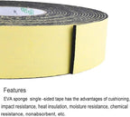 Foam Insulation Tape for Doors, Plumbing, HVAC, Windows, Pipes, Air Conditioning, Adhesive Seal Craft Tape (Craft Foam Tape - 66Ft x 1/8" x 2.8")