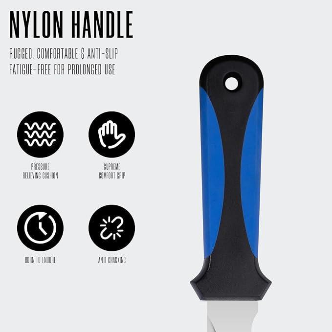 Insulation Knife - Sod Cutter Knife: stainless steel 11.14-Inch sharp blade, double side utility Lawn Repair Saw with Nylon Sheath