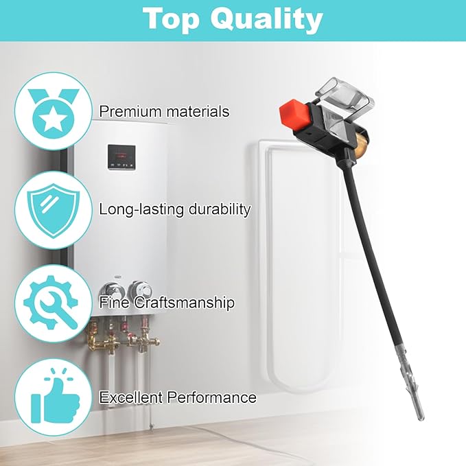 QQZ Piezo Ignitor & Bracket SP14410, for Rheem Water Heaters Parts, Water Heater Igniter