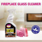 Quick 'n Brite Fireplace Glass Cleaner 24oz, Nonabrasive Cleaning Spray for Oven, Cooktops, Ceramic-Glass, Microwave Glass (Pack of 2)