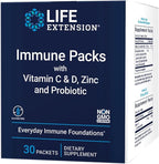 Life Extension - Immune Packs with Vitamin C & D, Zinc and Probiotic (30 Packs)
