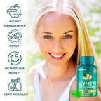 WELLUTION XXL Keto ACV Gummies: 1,000 mg, Sugar-Free, 60 Count, Aiding Digestion & Detox, Boosting Metabolism, Weight Loss Support, Apple-Flavored for Men & Women