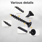 Wood Screws #8 x 1-1/4’’, T25 Star Torx Drive Flat Head Deck Screws, Black, 194Pcs (1lb)