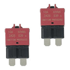 10A DC 12V-32V Manual Reset Circuit Breaker ATC/ATO Low Profile T3 Mini Blade Fuses Breakers for Car Trucks Marine Boat RV Solar and More,2 Pack