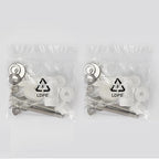 4Pcs Toilet Lid Accessories for Top Mount Toilet Seats, SUS304 Stainless Steel Toilet Seat Hinge Screws, Easy Installation, Secure Fit Most Toilet Seat (MFL05)