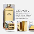 Country Chic All-in-One Chalk Paint for Furniture, Cabinets, Home Decor, Eco-Friendly, Matte Finish, Built-In Primer & Top Coat for Wood, Metal - Yellow Wellies (Yellow) - Pint 16 oz (475 ml)