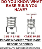 Novelty Lights 500 Case C7 Outdoor Christmas Replacement Bulbs, Clear, C7/E12 Candelabra Base, 5 Watt, 500 Bulbs