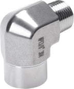90 Degree Street Elbow - 3/8" NPT Male to 3/8" NPT Female Stainless Steel 304 Heavy Duty Forged Barstock Street Elbow Adapter Pipe Fitting (pack of 2)