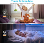 inShareplus 2 Inch Smart Recessed Lighting, WiFi Black LED Downlight 5W 120V, Dimmable RGBCW 2700-6500K Color Changing, Compatible with Alexa/Google, Ceiling Lights with LED Driver