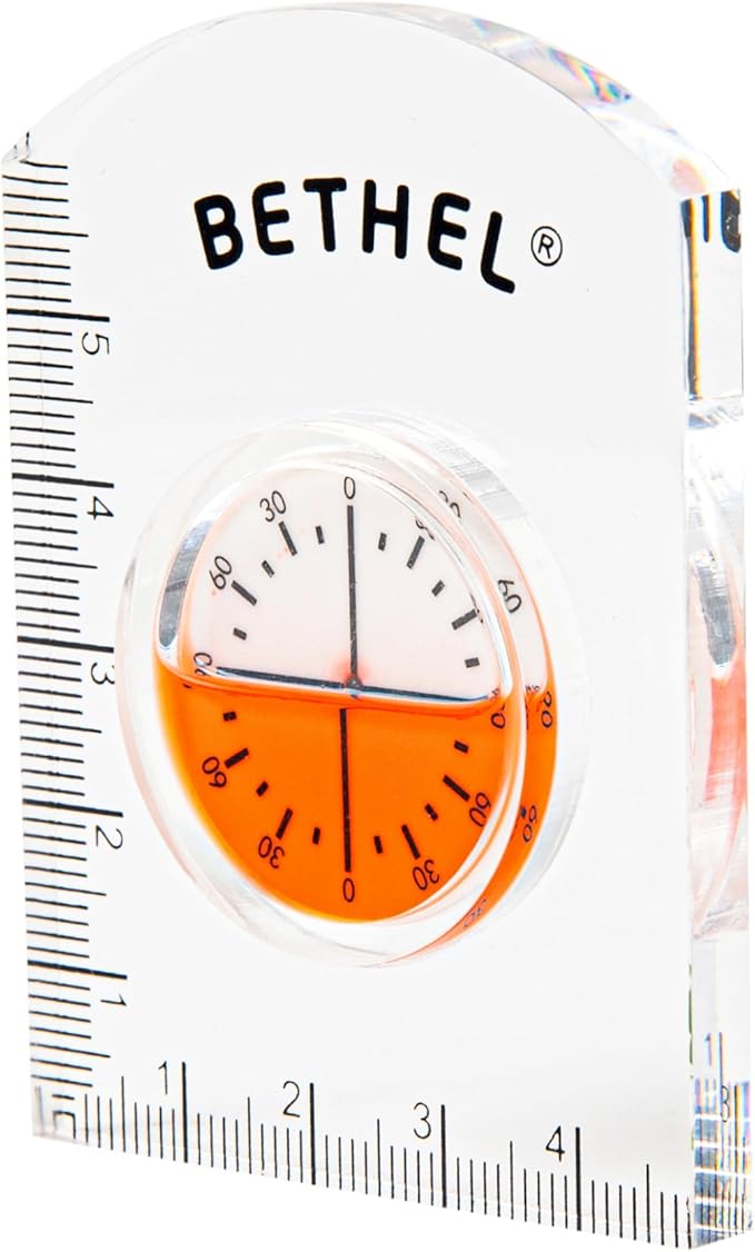 BETHEL Circular Bubble Level Bullseye Degree Marked Surface Round Spirit Levels Measuring Tool