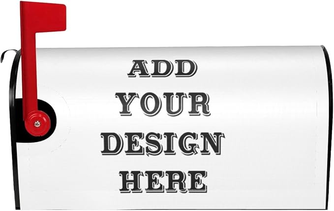 Custom Personalized Mailbox Covers Add Photo Picture Family Name House Address Text Magnetic Mail Cover for Home Garden Yard-20