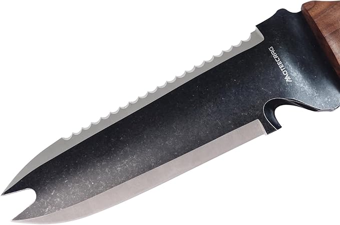 Hori Hori Garden Knife with Sheath Stainless Steel Weeding Tool for Gardening Weeding, Planting and Digging