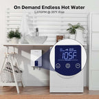Tankless Water Heater Electric for Sink Faucet, ThermoMate 6000W 240V Point of Use Mini Instant Hot Water Heater CSA Certified with Self-modulating, 1.07GPM at 35°F Rise