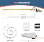 iFealClear Universal Metal Toilet Handle Replacement, Front Mount Toilet Flush Trip Lever Compatible with American Standard/Mansfield/TOTO/Kohler Toilets, Stainless Steel Flapper Chain, Chrome