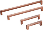 30 Pack 3 3/4 Inch Hole Center Antique Copper Stainless Steel Square Cabinet Pulls Cabinet Handles Drawer Handles Cupboard Handles