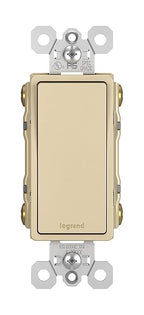 Legrand radiant TM874ICC6 15 Amp Rocker Wall Switch, 4-Way Decorator Light Switches, Ivory (1 Count)