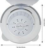 Mini Portable Washing Machine, 2 in 1 Hand Cranked Manual Clothes Non-Electric Washing Machine and Spin Dryer, 9L Capacity Washer/Dryer for Camping, Apartments, RV's, Outdoor (White Large)