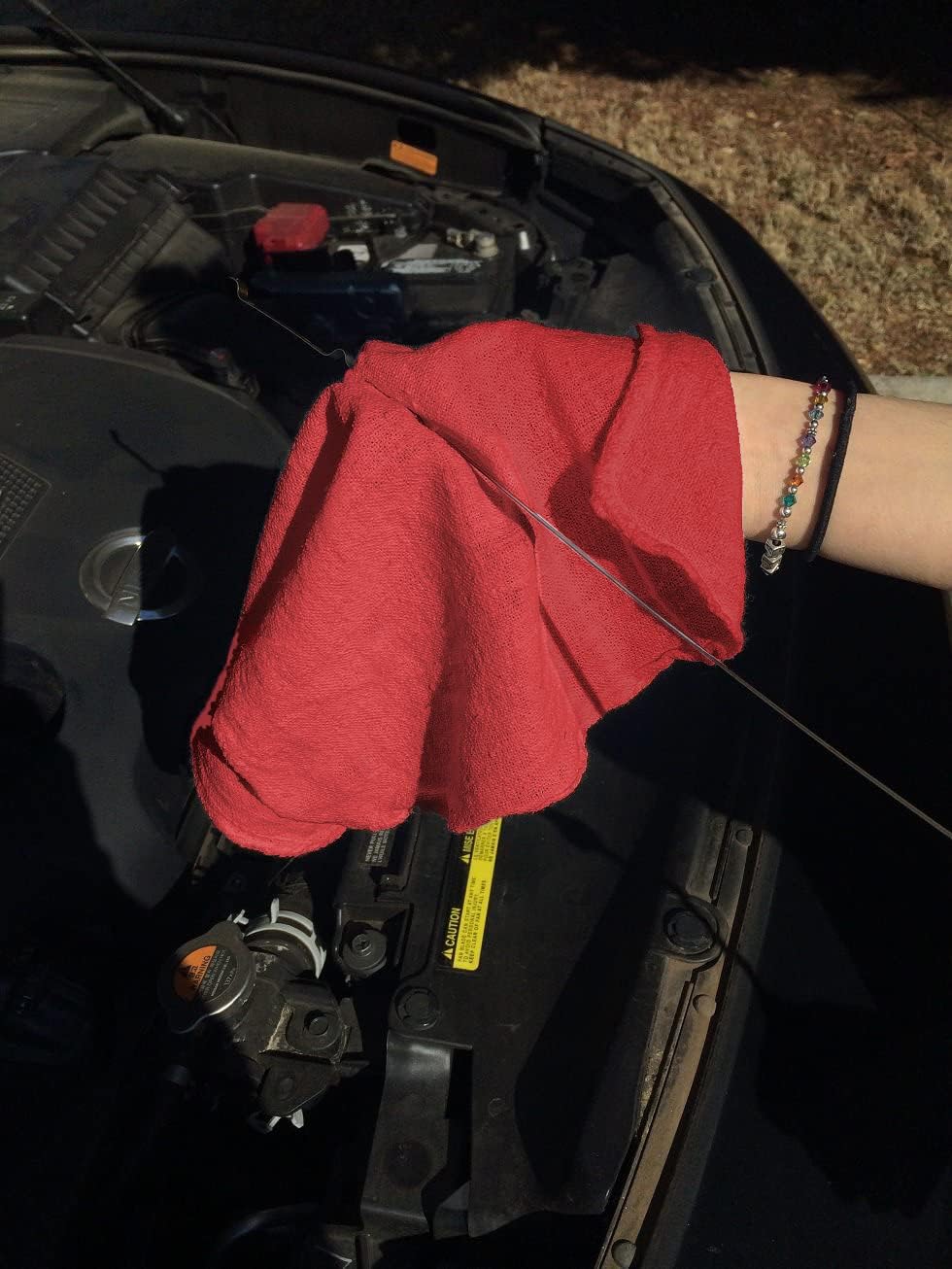 Avalon Towels Cotton Shop Rags – (Pack of 600) Size 12x14 Inches Cleaning Rags – Absorbent Shop Towels and Multipurpose Cleaning Towels for Automobiles, Industries, Garage and Homes (Red)