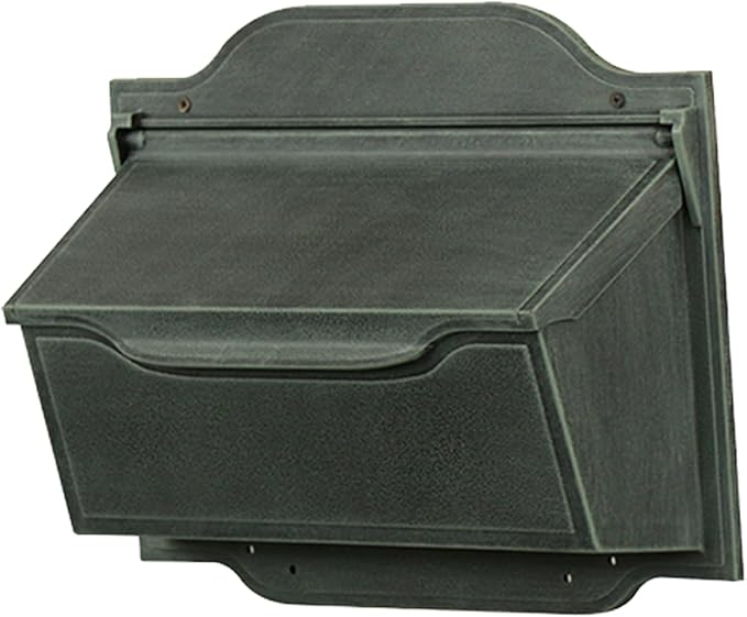 Special Lite Contemporary Horizontal Wall Mount Mailbox - Verde Green Aluminum Mailbox for Wall Mount - SHC-1002-VG