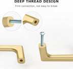 10 Pack 5 Inch Gold Cabinet Pulls - Kitchen Handles for Cabinets