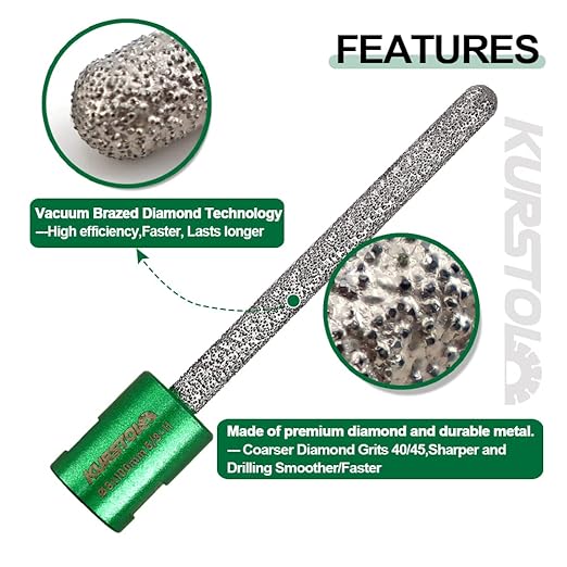 Diamond Mortar Raking Bit - 5/16" x 4" with 58-11 Thread for Brickwork Joint Mortar Removal Masonry,Stone,Concrete Angle Grinder Bit