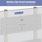 2-Pack 2x3ft Garage Shelving Wall Mounted, 2' x 3' Heavy Duty Garage Storage Shelves with Hooks, 400LB Capacity