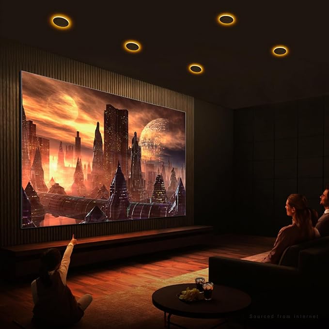 TORCHSTAR 12-Pack 6 Inch 5CCT LED Recessed Lighting with Night Light, Anti-Glare Baffle Trim, 2700K3000K3500K4000K5000K, High CRI90, 12W Dimmable Ultra-Thin Canless Wafer Downlight, ETL