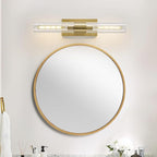 Gold Bathroom Vanity Lights Over Mirror,Modern Wall Light Fixture Sconce with Clear Glass for Bedroom,Bathroom,Hallway.