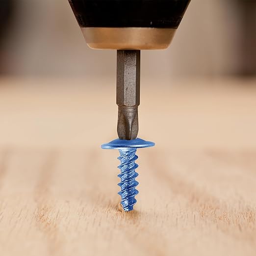 (150 pcs) Wensilon #10×1-1/2" Phillips Truss Head Wood Screws Galvanized Iron Quick Metal Self