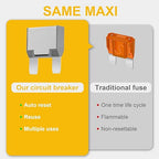 GLOSO Maxi Blade Circuit Breaker 30A AMP, T1 Auto Reset (30A)