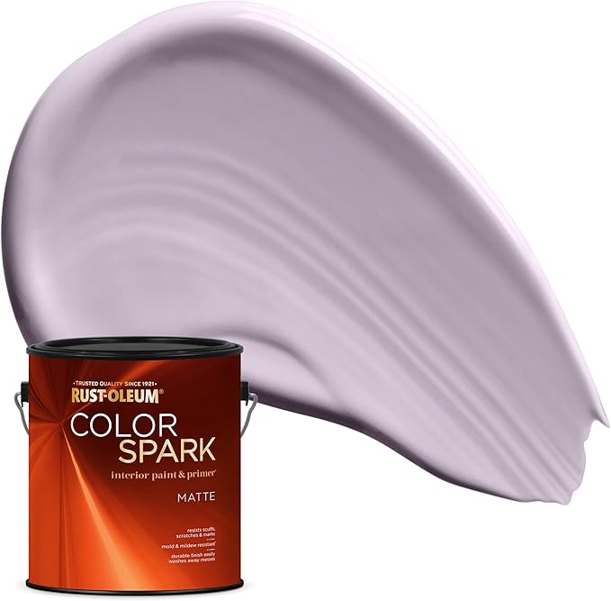 Rust-Oleum Color Spark Interior Paint and Primer in One, Matte, Pixie, 1 Gallon