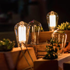 MASTERY MART Dimmable Vintage E26 LED Light Bulb, 2200K Warm White, 5.5W 60W Equivalent, Glass ST19 Antique Edison Style, 400 LM, Decorative Filament Bulb, UL and Energy Star, 6 Pack